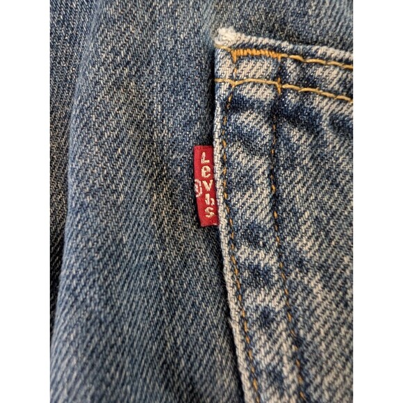 Vintage Levi's 505 Regular Fit Straight Leg Jeans Men's 40x32 Blue Denim - Picture 13 of 13